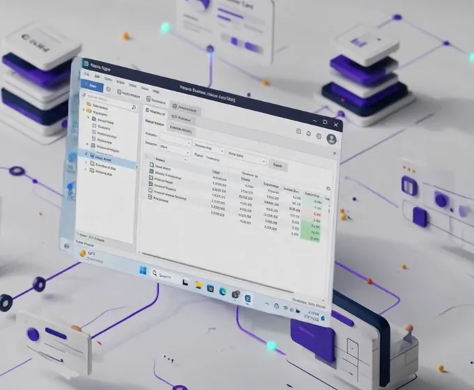 Illustration d’une application Windows publiée via Neoo Apps, sans bureau complet.